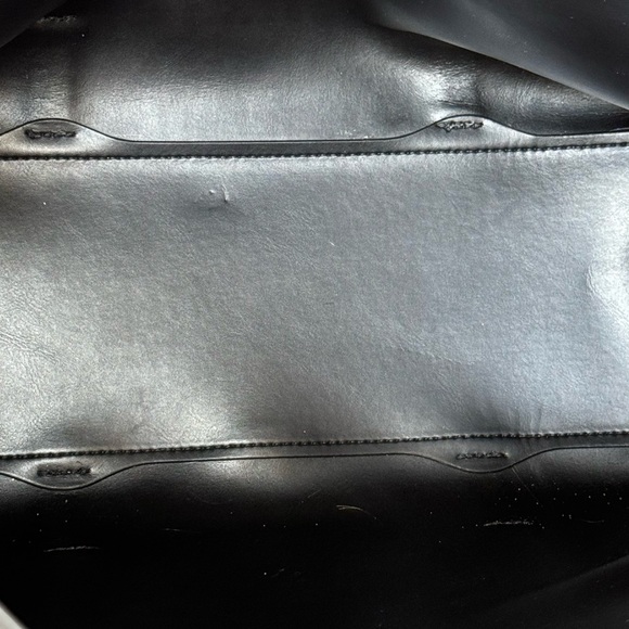 Authentic Balenciaga Small Black White Logo Tote Bag with Pouch - Picture 8 of 10